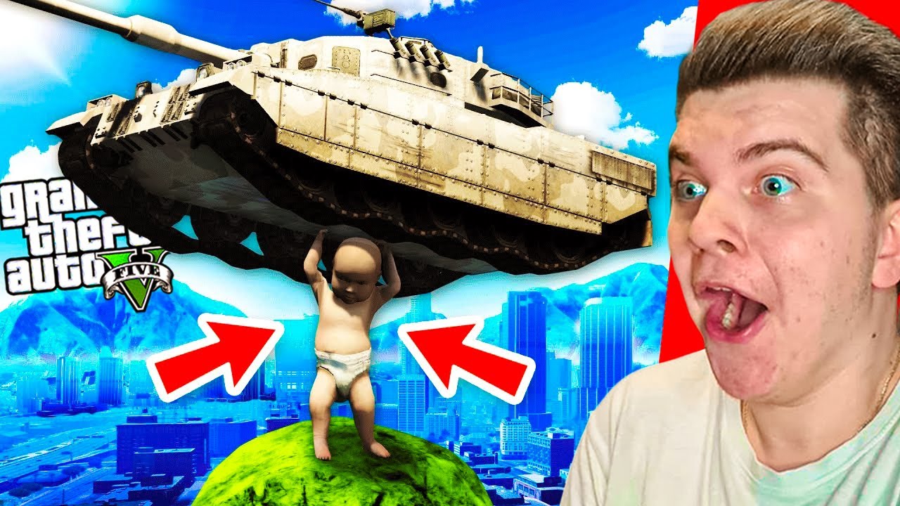 IGRAM GTA 5 KAO BEBA😱😂 *uništio grad*