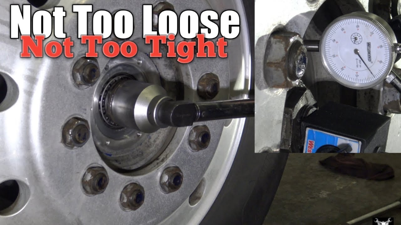 Setting Steer Axle Bearing Pre Load On Cabover Peterbilt