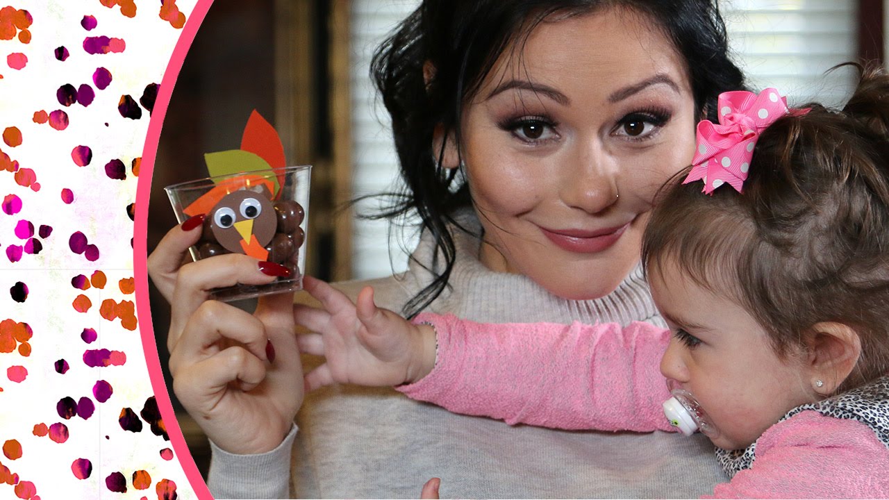 DIY Thanksgiving Chocolate Treat with Jenni JWOWW and Meilani