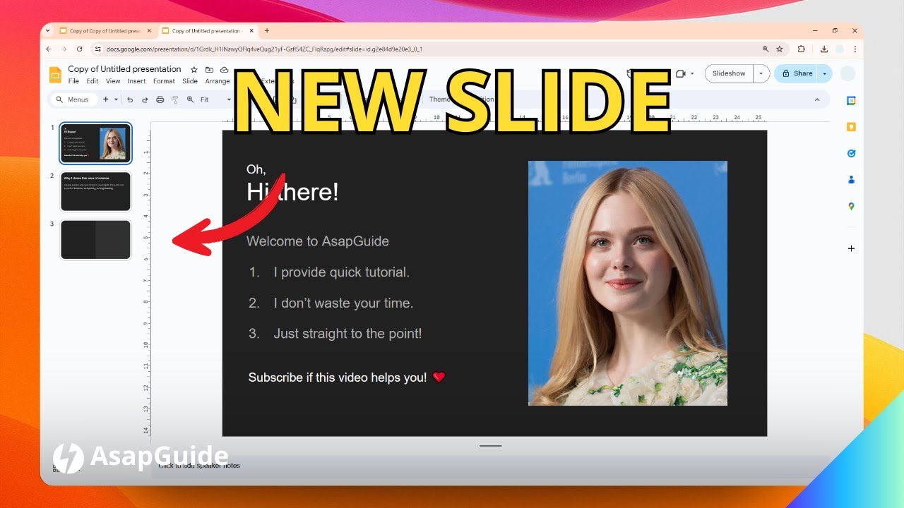 How to Add a New Slide in Google Slides