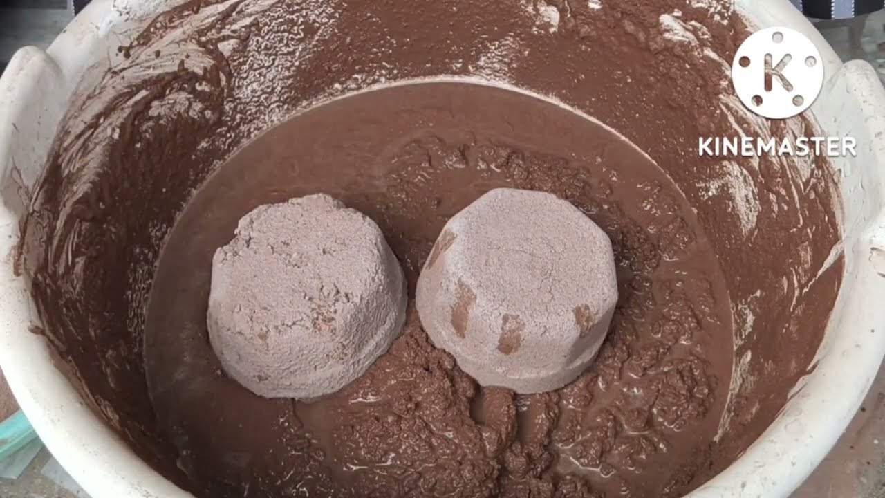 Super soft red dirt crumbling dry and water 💦 SA ASMR