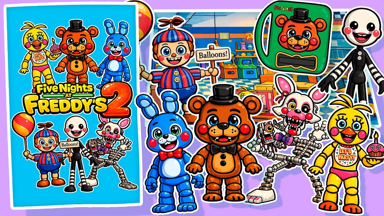 HAZ UN LIBRO PARA JUGAR DE FIVE NIGHTS AT FREDDYS | DIY FIVE NIGHTS AT FREDDYS GAME BOOK