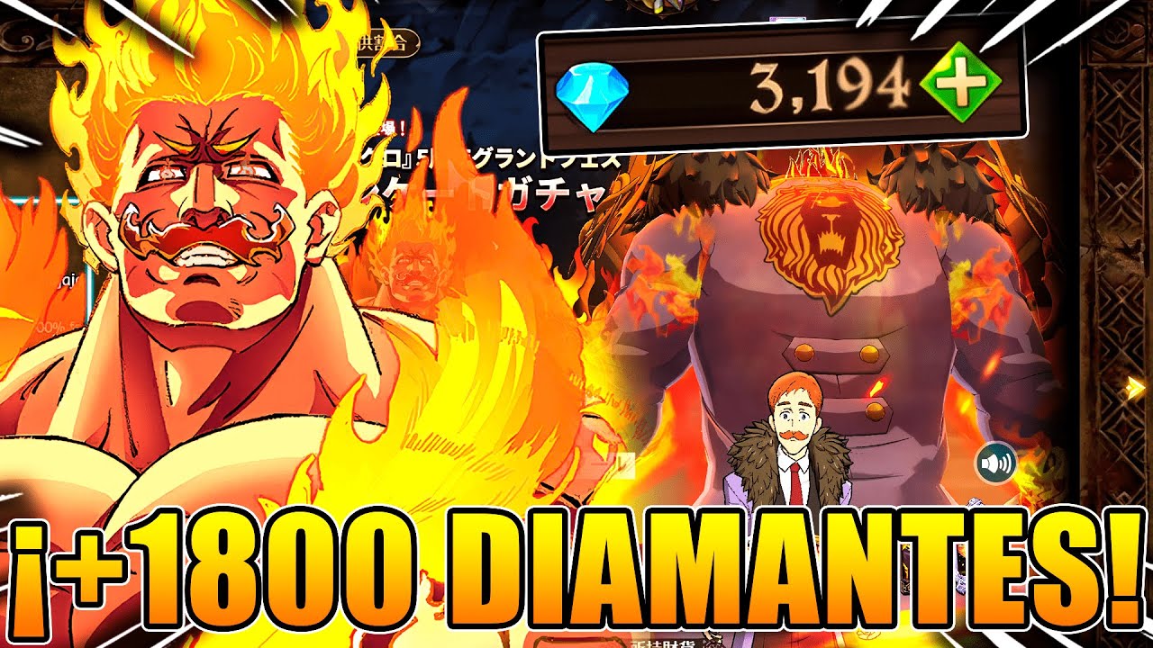 💎+1800 DIAMANTES💎 AL BANNER DE ESCANOR UR SOL ETERNO - 7DS Grand Cross