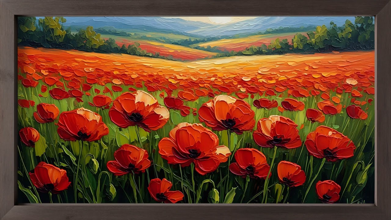 25 Wild Meadow & Wildflowers Macro in 4k Ultra HD | Impressionist Style | Relaxing TV Art for Samsun