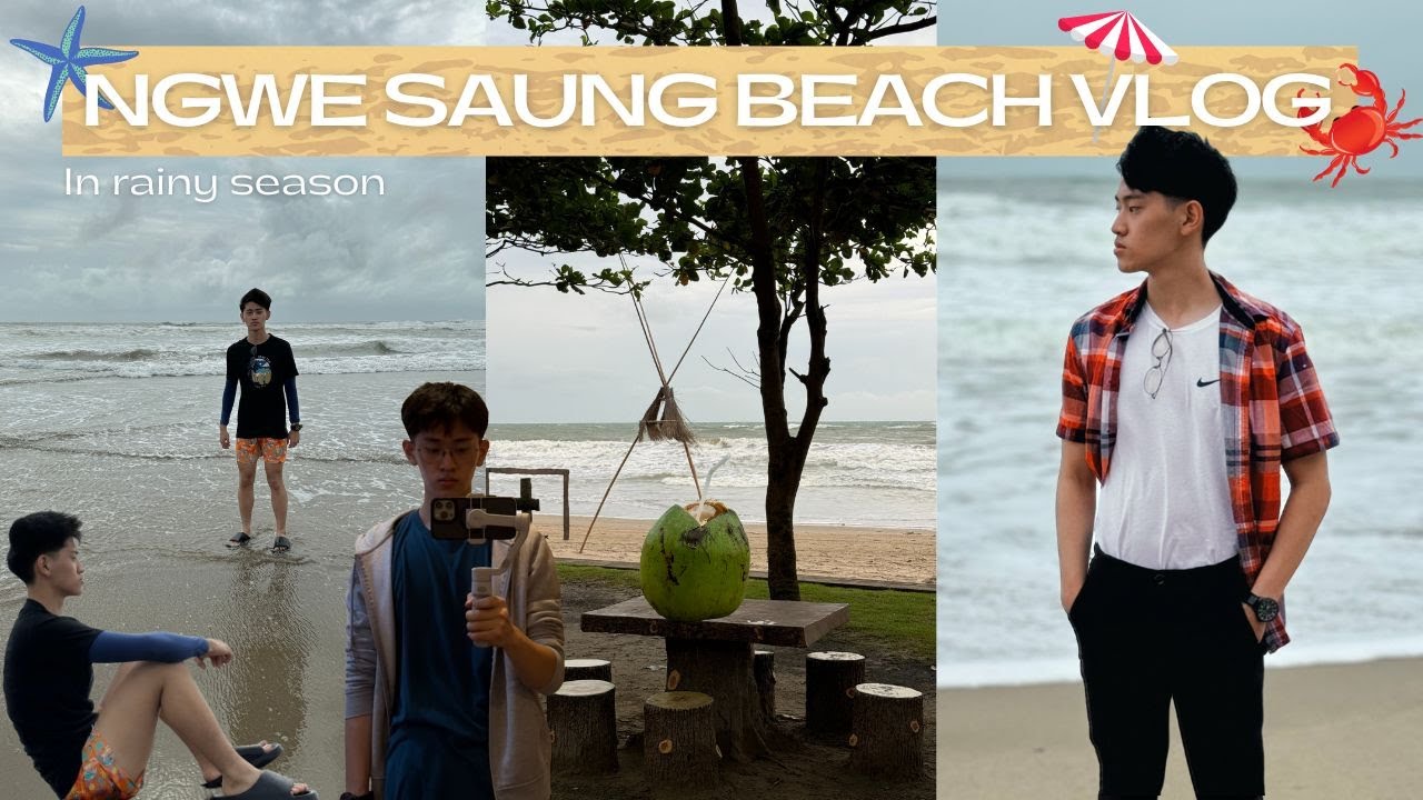Ngwe Saung Beach Vlog 🏝️🌊 | Travel Vlog