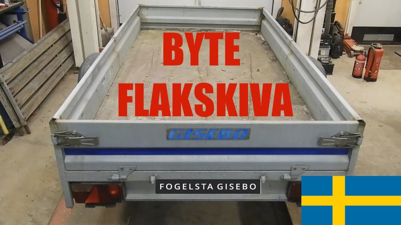 Byte flakskiva på släpkärra | Fogelsta - Brenderup