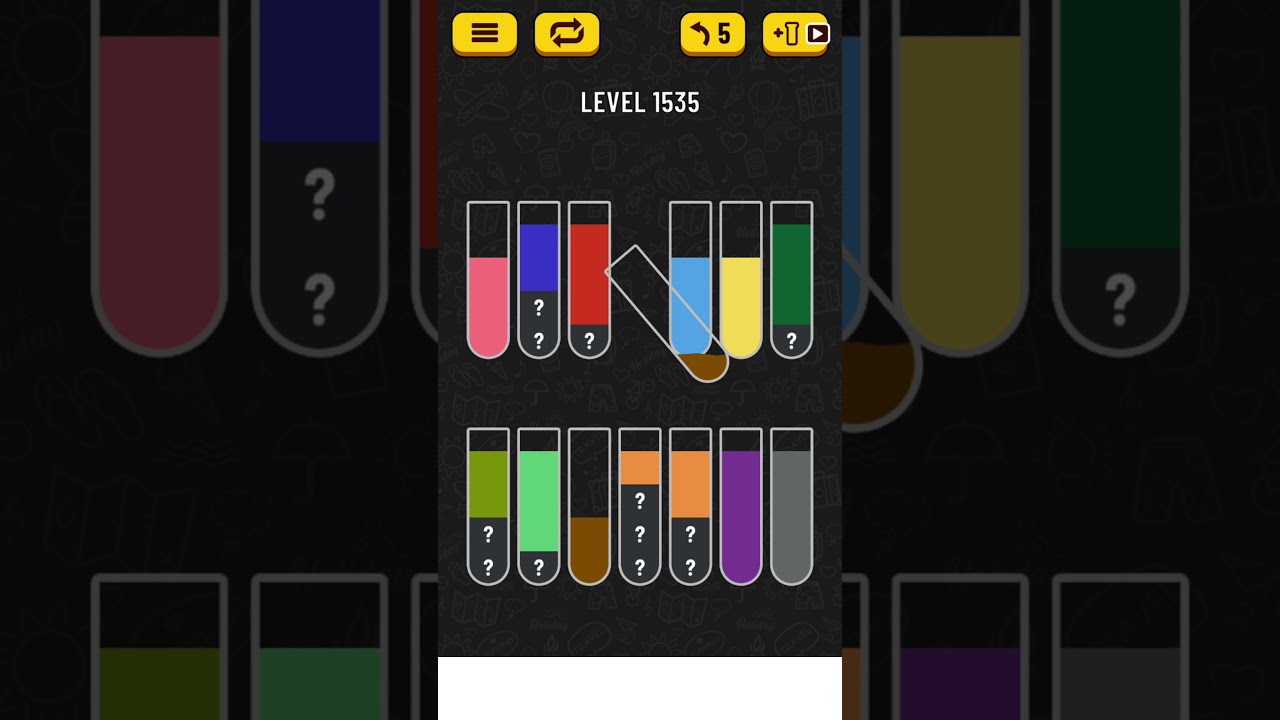 【Water Sort Puzzle】 Level 1535