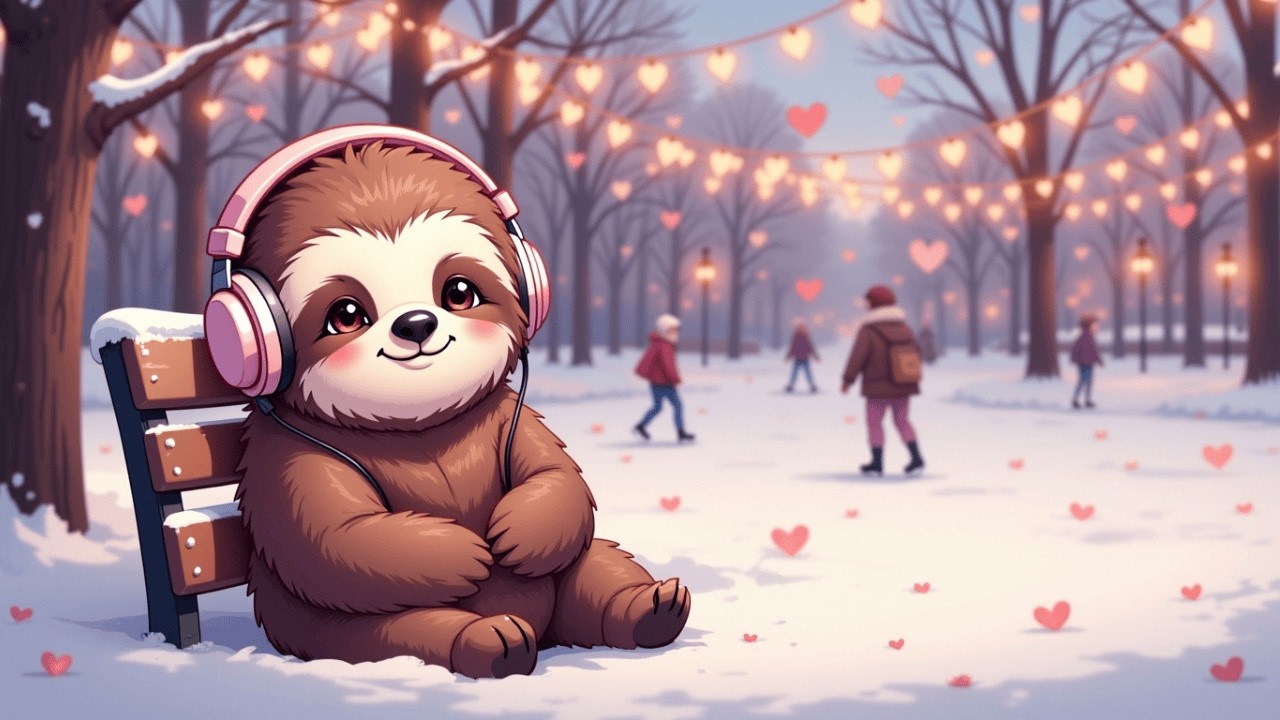 Relax with Lumi | Cozy Winter Park | Calm Lofi Stream (Live)