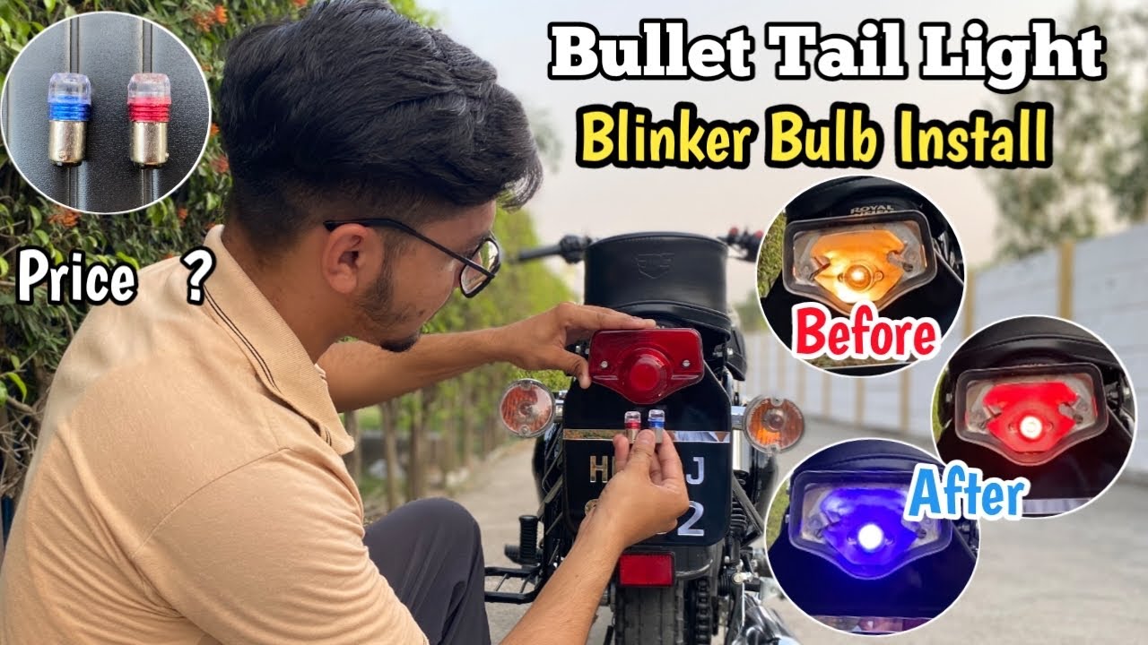 Bullet Back Light Blinker Bulb Install | Bullet Modifications