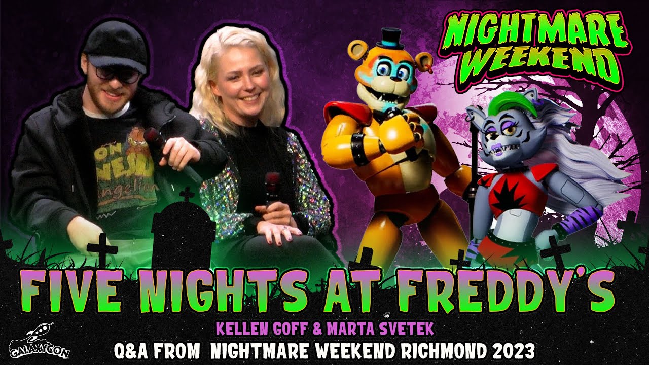 Five Nights at Freddy's Cast Q&A | Nightmare Weekend Richmond 2023 | Glamrock Freddy, Gregory, Roxy