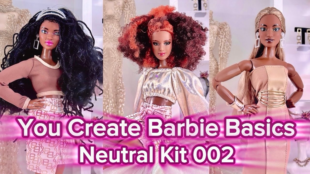 Обзор коллекционного набора Barbie Basics Neutral Kit 002 от You Create | Распаковка куклы Barbie...