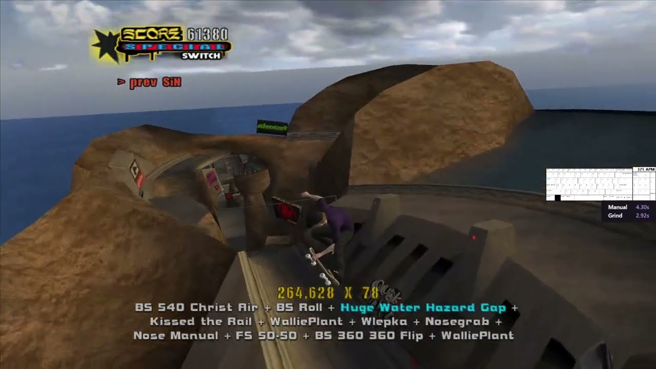 THUG2 - 1.448 Billion Point Combo - Downhill Jam