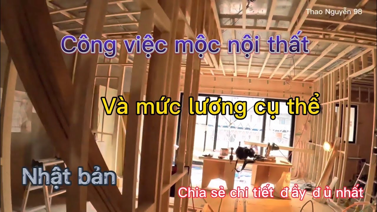 Công việc mộc nội thất nghành xây dựng Nhật bản