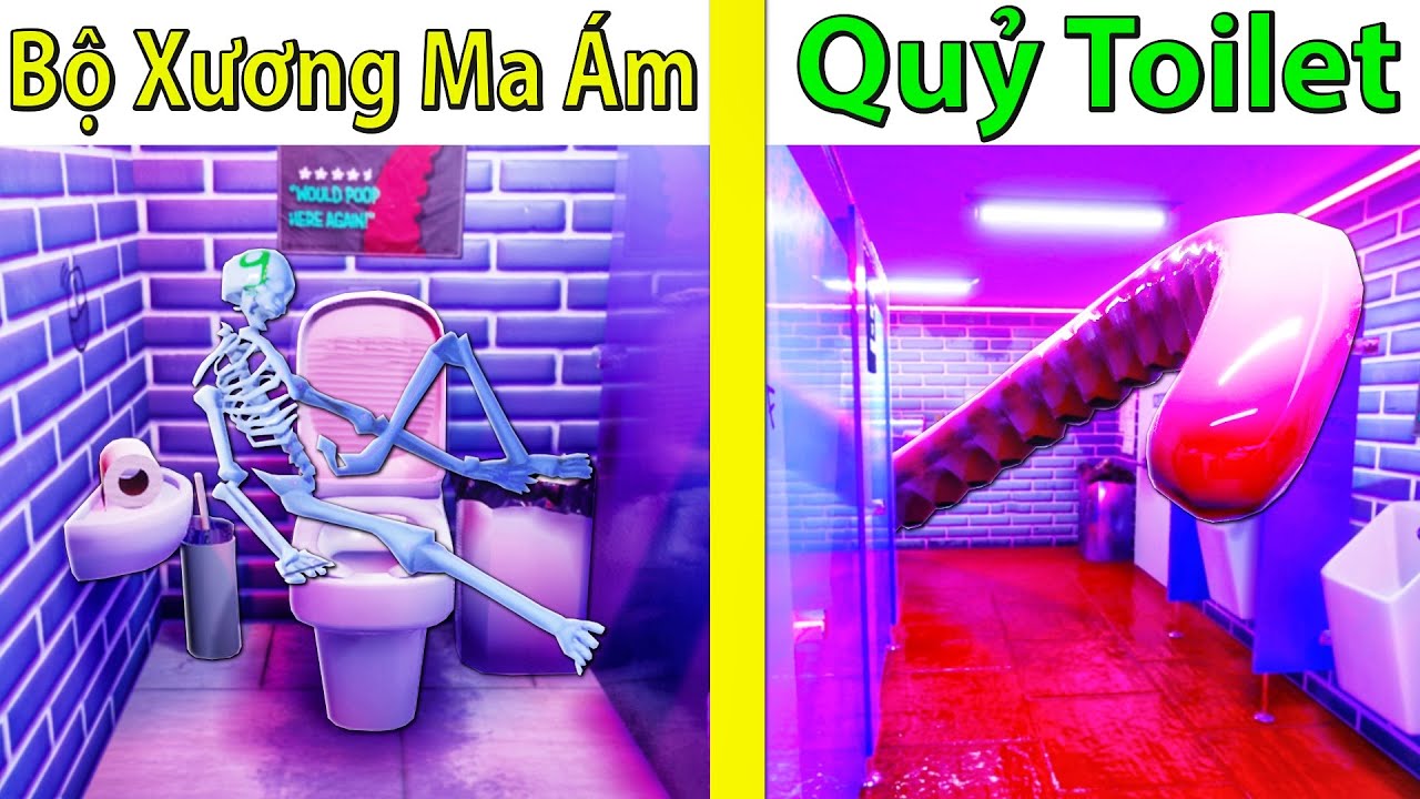 NẾU SLENDERMAN BỊ KẸT TRONG TOILET MA ÁM LÚC 12H ĐÊM SẼ GẶP SCP-QUỶ TOILET DÀI 100 MÉT