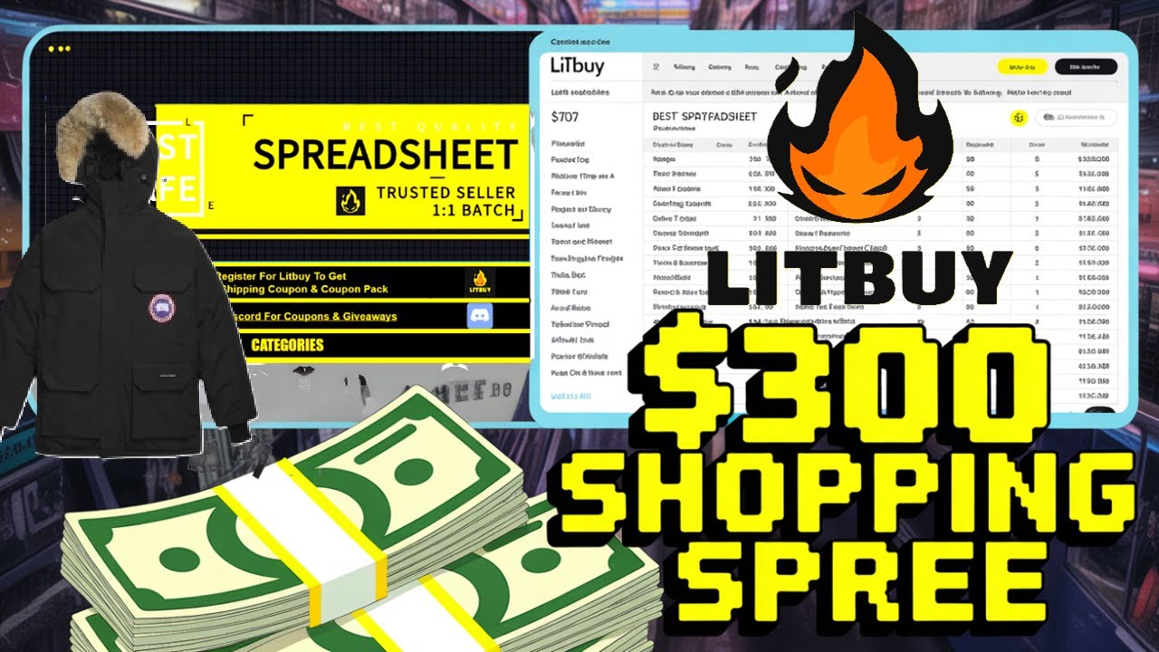 Шоппинг-челлендж с 300 долларами! С помощью электронной таблицы Litbuy.