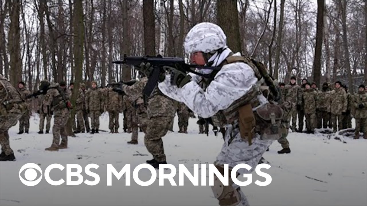 Outside Ukraine's capital, civilians train to defend their land against potential Russian invasion