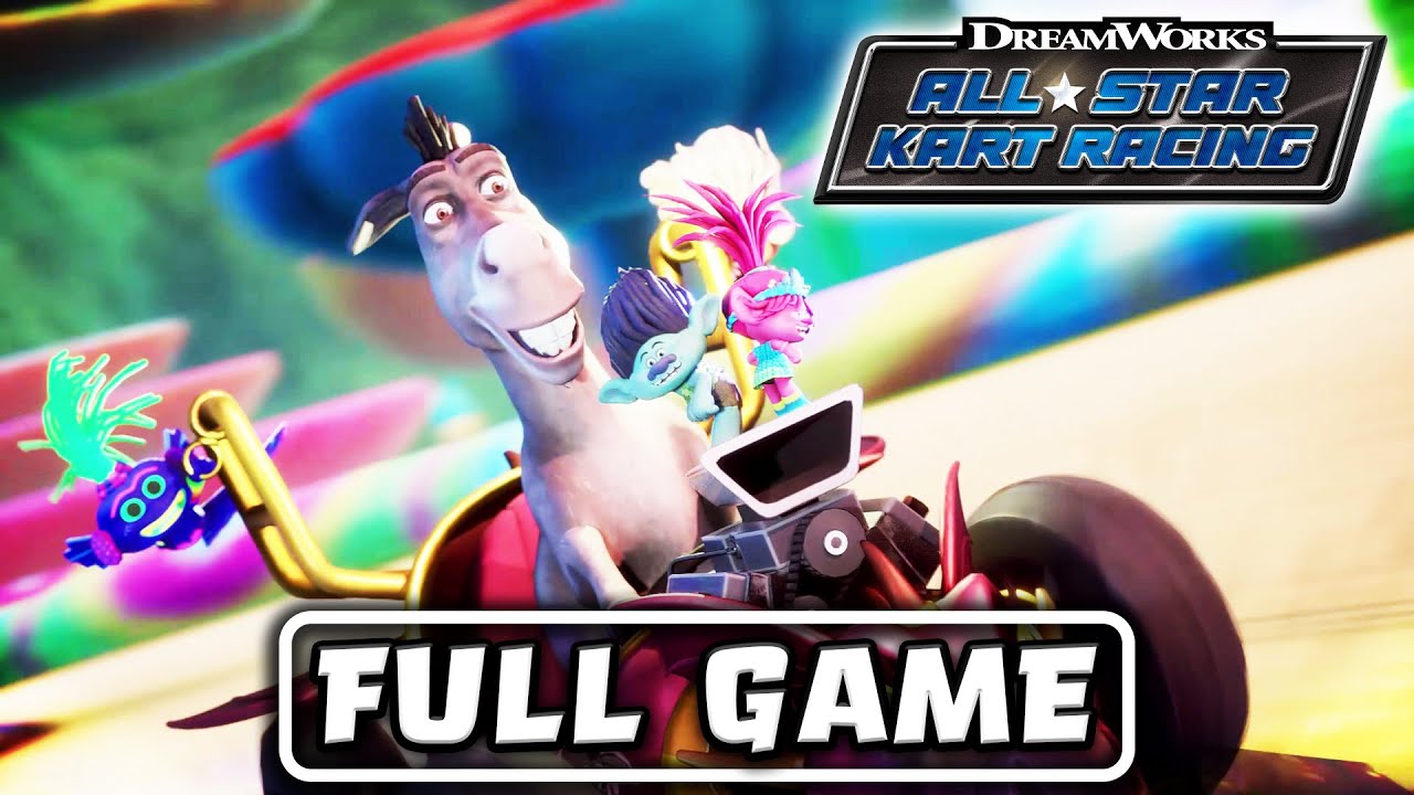 DreamWorks All-Star Kart Racing (PS5) - FULL GAME Lightning Difficulty - No Commentary (All Tracks)
