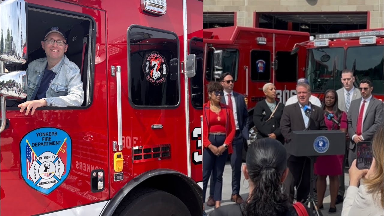 The Blessings of the Brand New Yonkers Fire Department Fire Engines