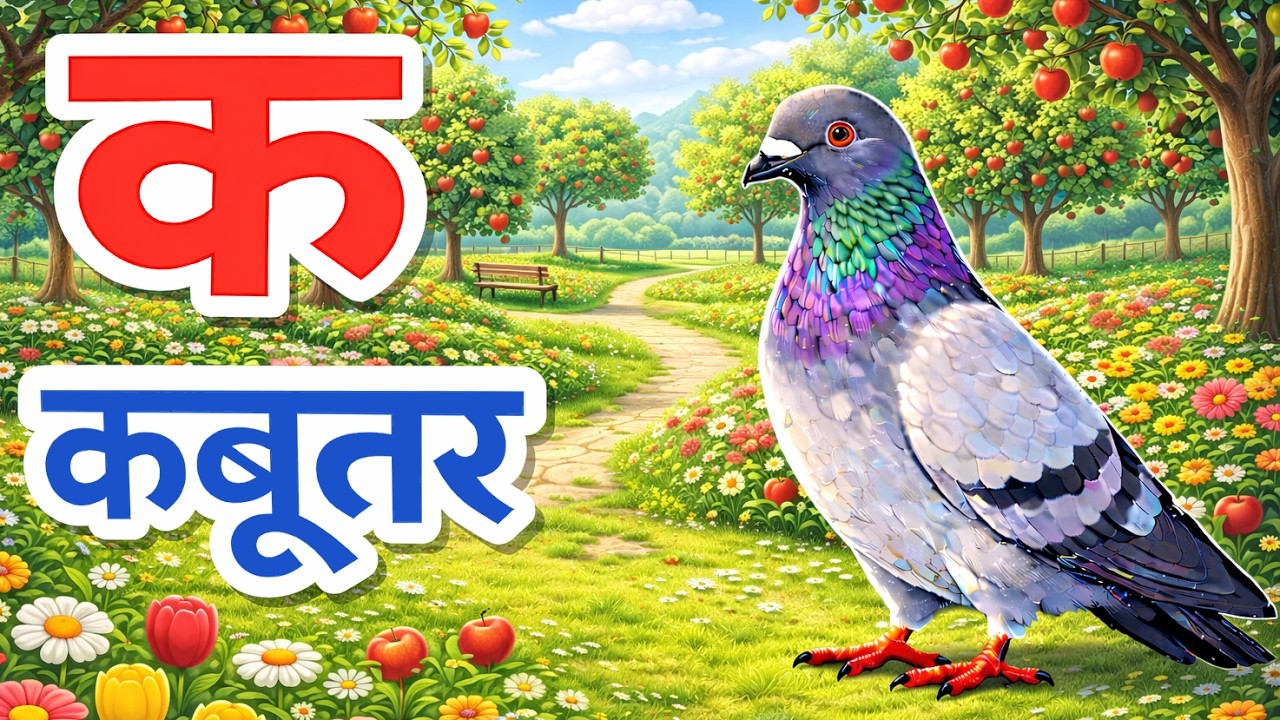 अआइईउऊ | क से कबूतर | अ से अनार | a se anaar | Kids Revision