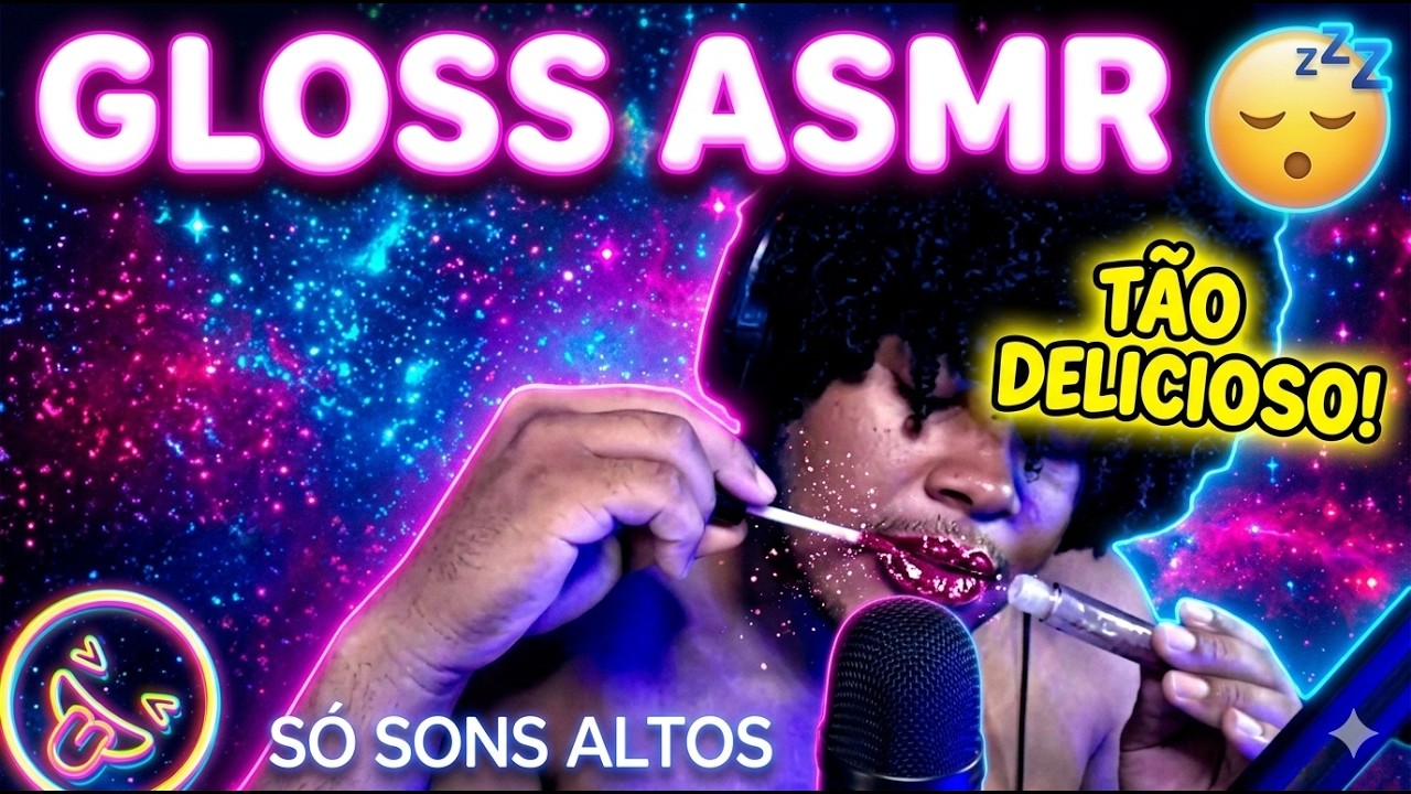 ASMR para Arrepios: Gloss Grudento + Sons em Camadas 🎧