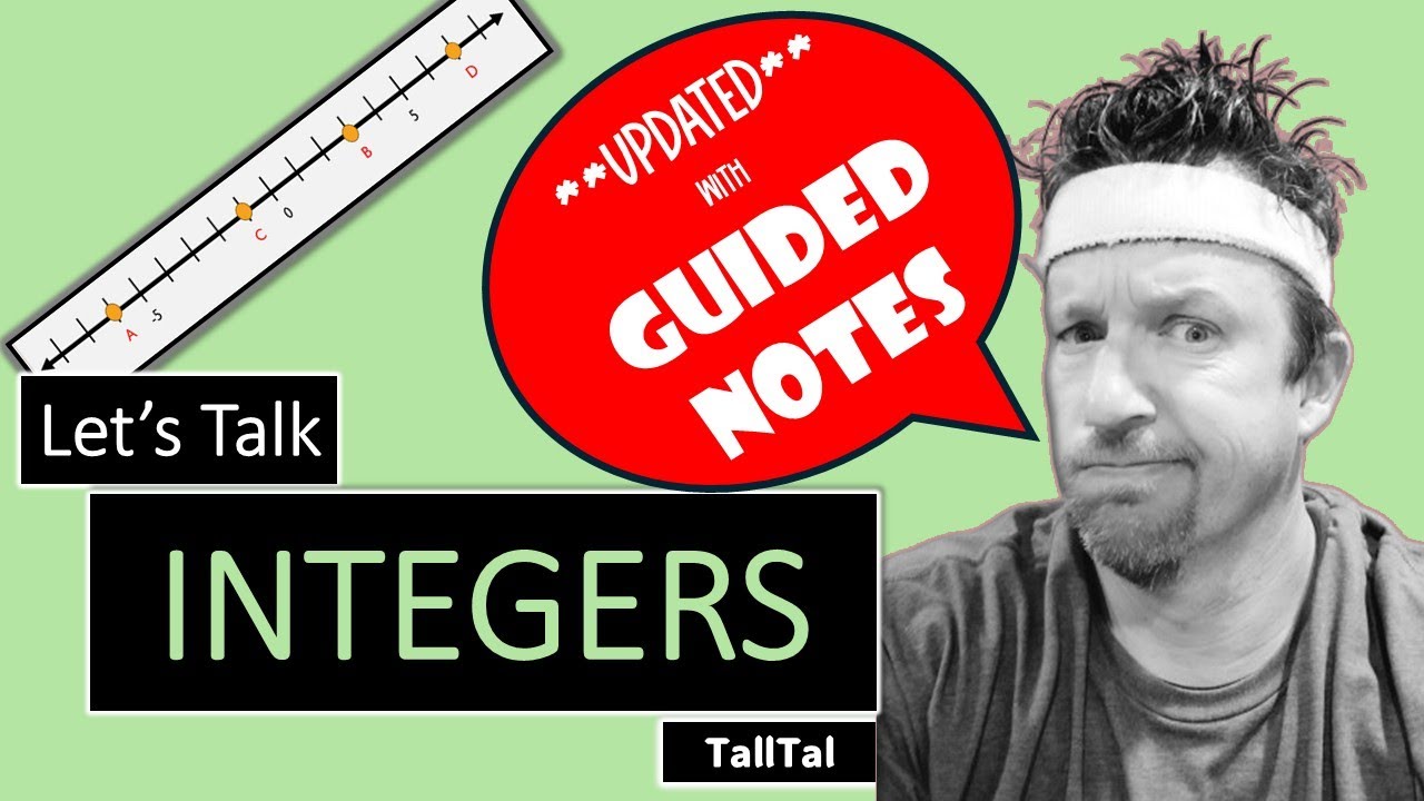 Teach Me About Integers **w/ Guided Notes** | Integer Basics | Math with TallTal