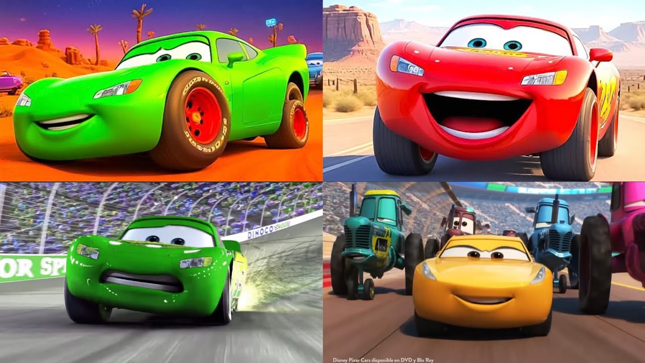 🚗 "Race of Colors! Green vs Red vs Yellow – Who Wins the Final Lap?" ⚡