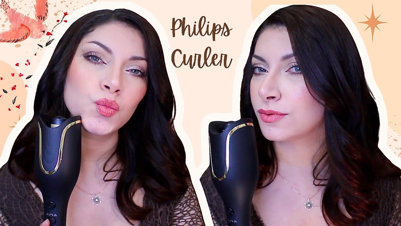 💋 Philips StyleCare Prestige Auto Curler With Smart Curling System Demo & Review - Normal Speed