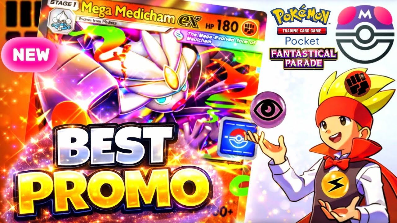 Turn2 140dmg?! The BEST PROMO ?!  MEGA MEDICHAM EX is so Broken in Pokemon TCG Pocket Ranked Match