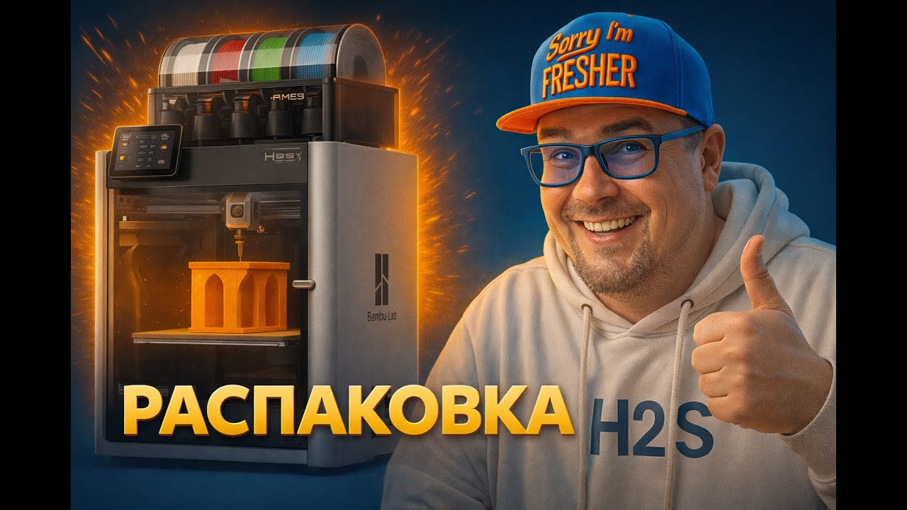 Bambulab H2S Combo - Распаковка 3D принтера #bambulab #BambulabH2S #phs
