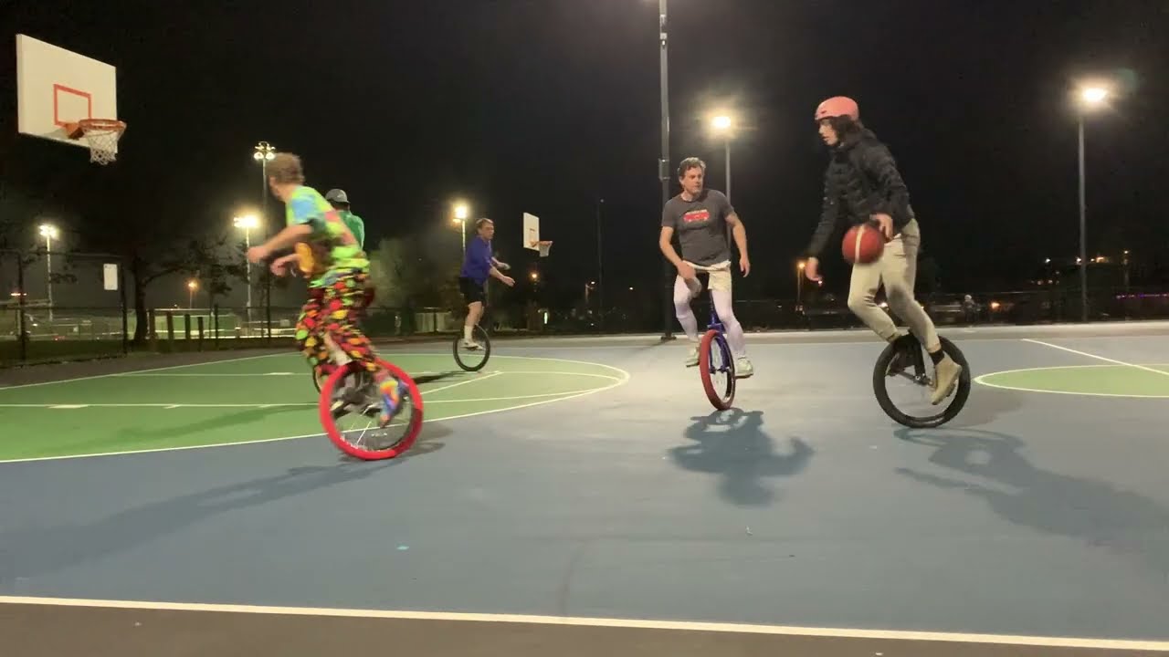 Unicycle Basketball in Berkeley — Halfcourt Warmup — December 30, 2025
