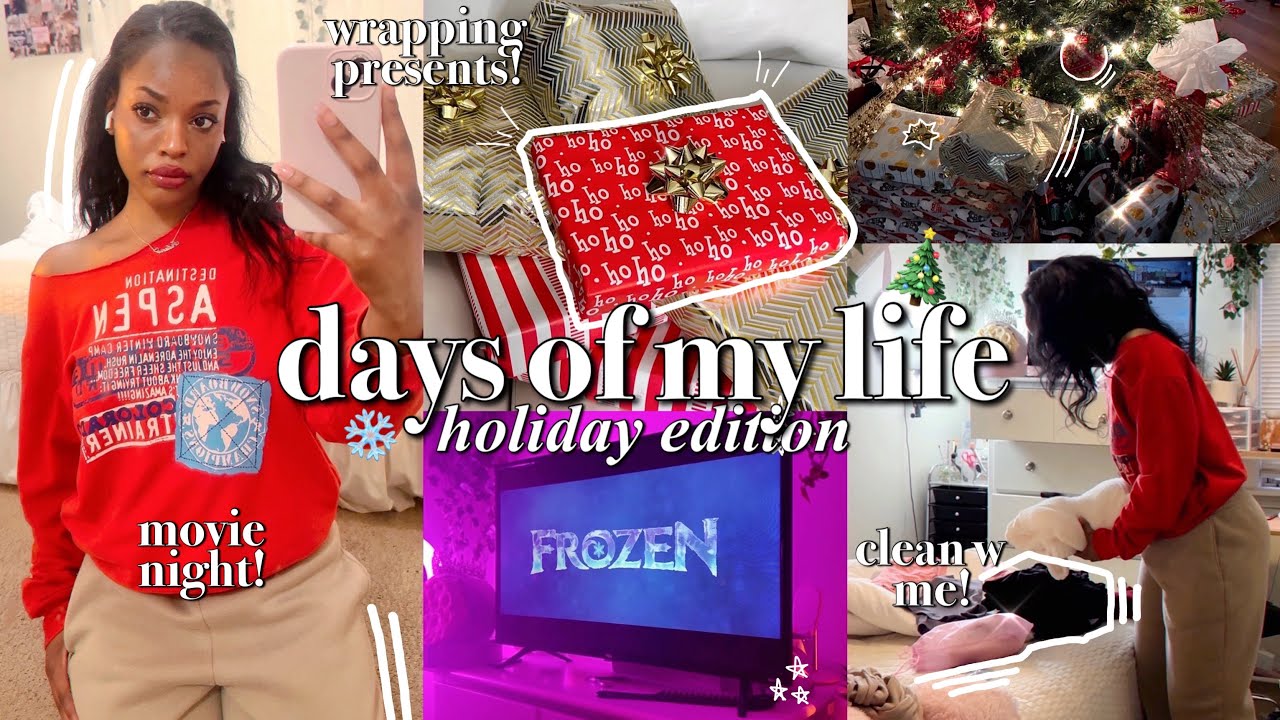 VLOGMAS EP. 2 🎁 clean with me, wrapping presents, i got sick :(