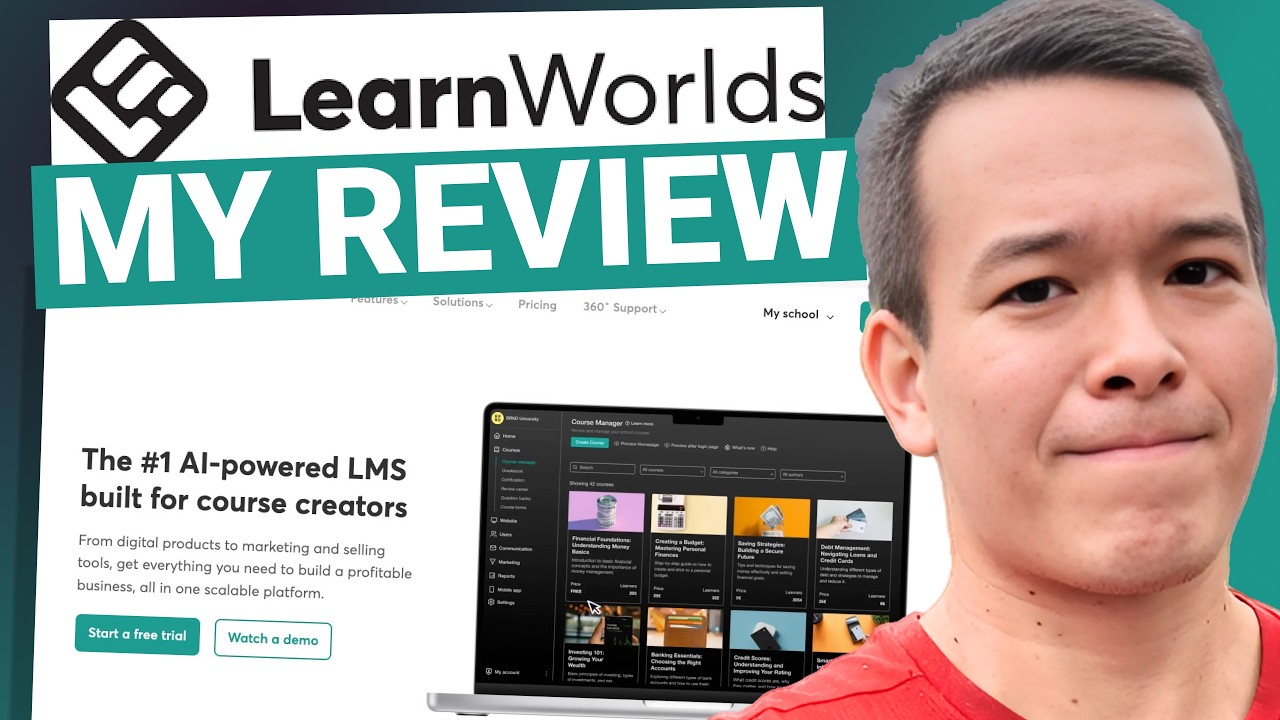 Обзор LearnWorlds 2025 (стоит ли его использовать?)
