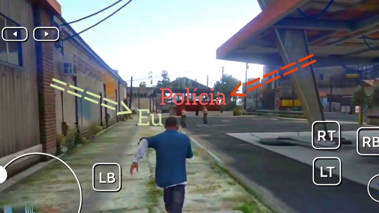 GTA 5 NO CELULAR | A POLÍCIA TA ATRÁS DE MIM 