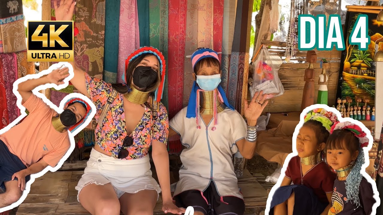 🏞️ Explora el pueblo de la tribu Karen long neck en Tailandia 🌺👧🏻📿 #TribuKaren #TurismoTailandia 🇹🇭