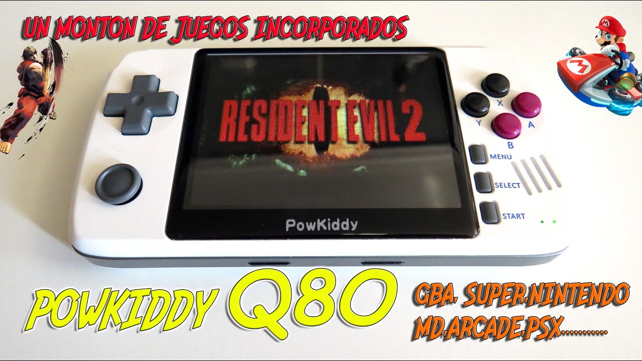 🎮 retro consola portatil, POWKIDDY Q80, Puff Que pasada para PSX