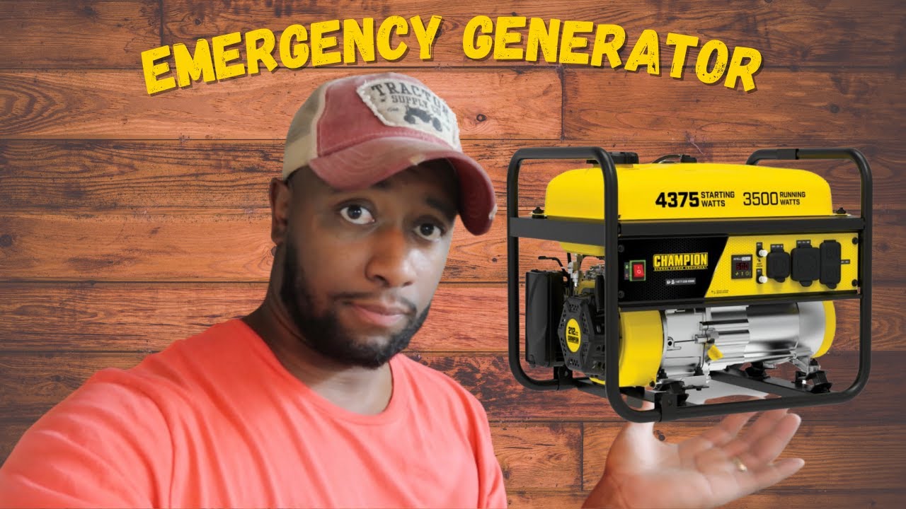 Champion 4375 (3500 Watt) Generator Unboxing and Assembly AFFORDABLE!!!