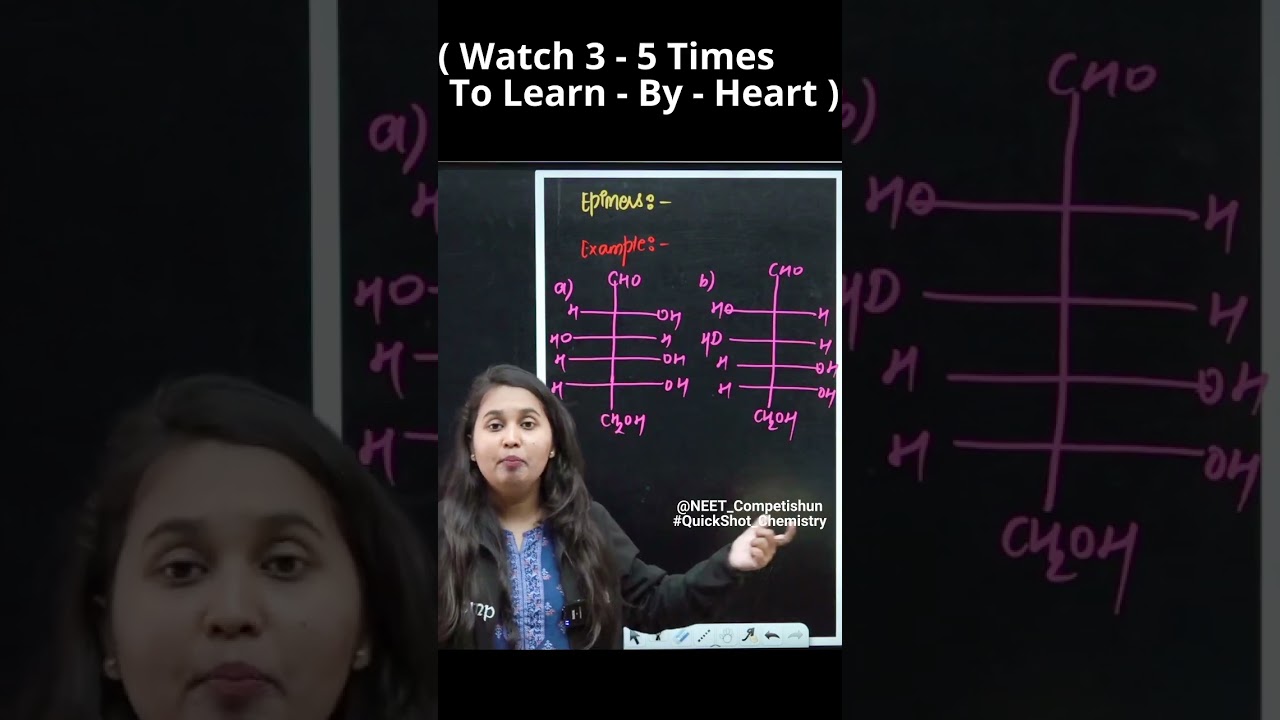 " The Example Of Epimers " With QuickShot Chemistry| 