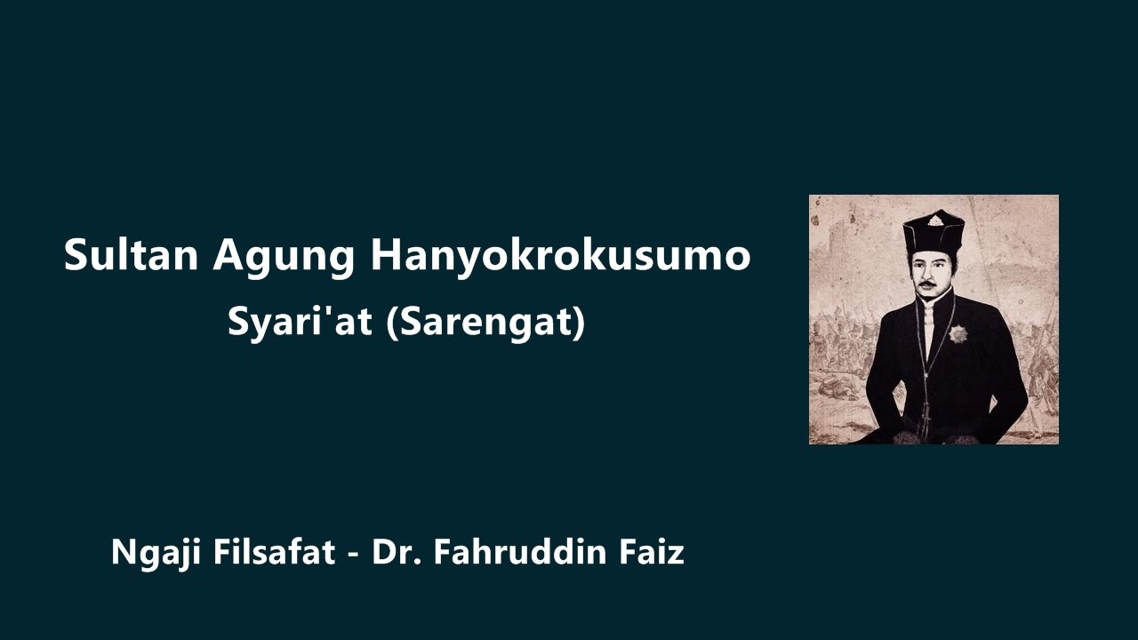 Penjelasan Ranah Syariat (Sarengat) dari Sultan Agung