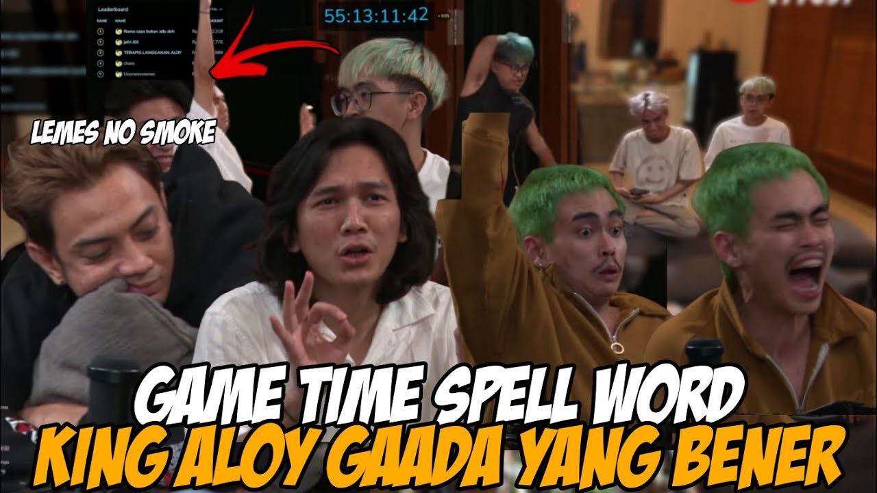 PANASSS ,GAAAME TIME'S🤣 SPELL WORD KING ALOY RUSUH GA PERNAH BENER🤣 #yb #kingaloy 
