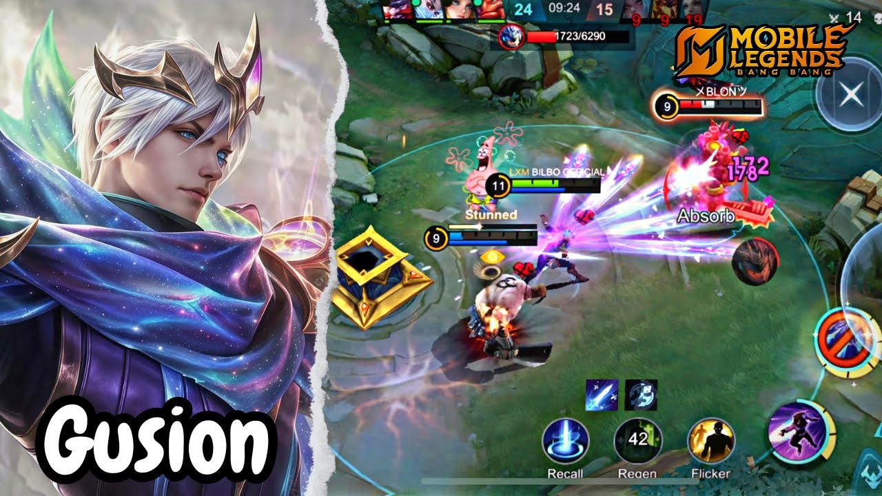 Gusion Mid Lane Gameplay MLBB – Full Damage Build