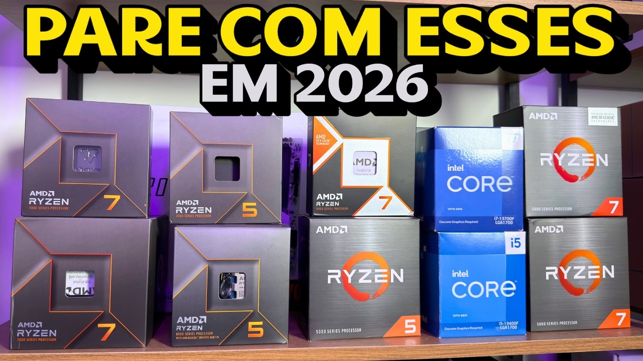 PARE DE COMPRAR ESTES CPUs EM 2026! 🛑 (O Guia de Sobrevivência)