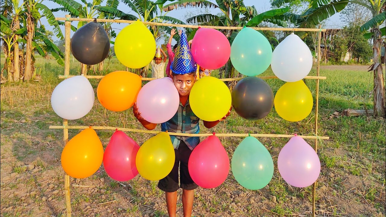 outdoor fun with Flower Balloon and learn colors for kids Episode-23.