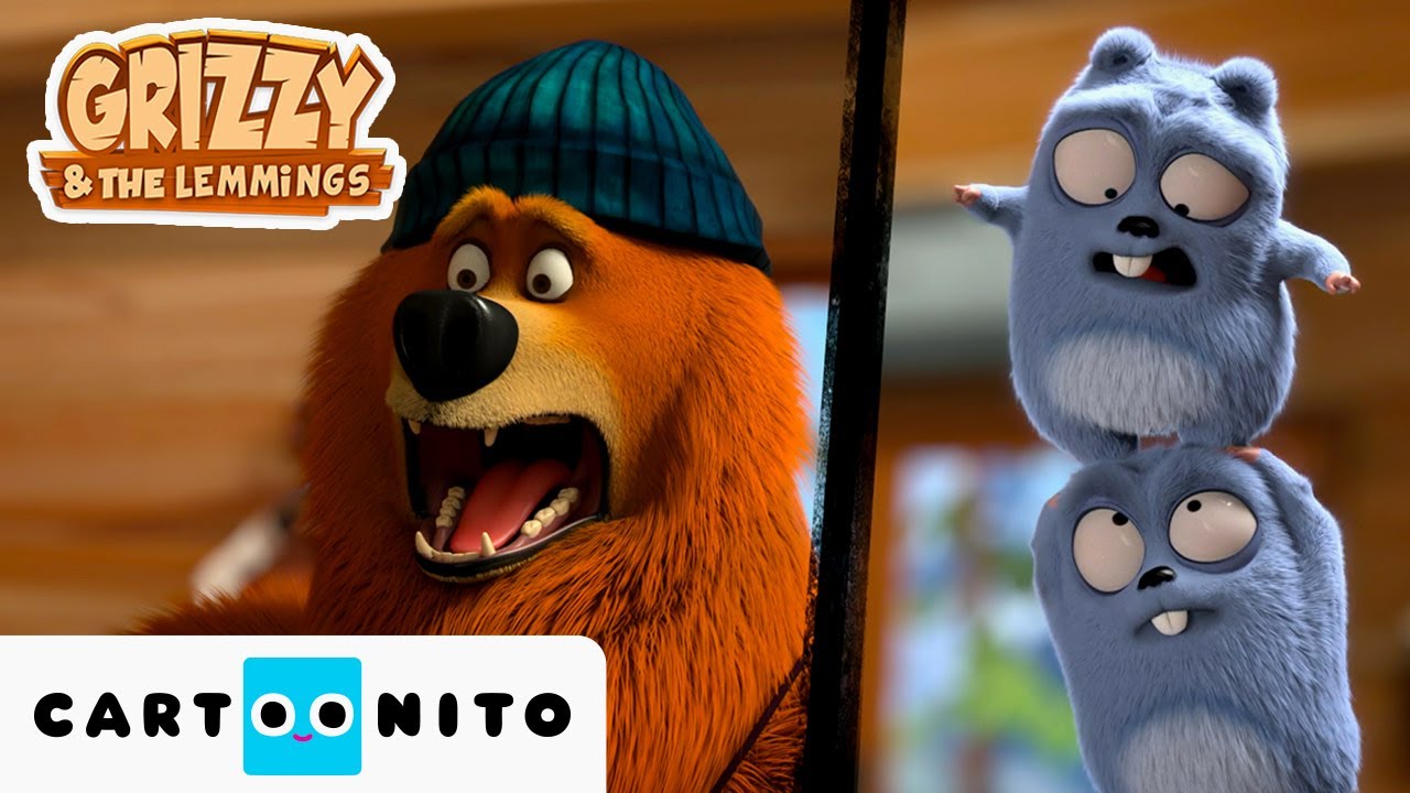Najzabawniejsze wpadki Grizzy’ego 😂 | KOMPILACJA | Grizzy i lemingi 🐻 | Cartoonito