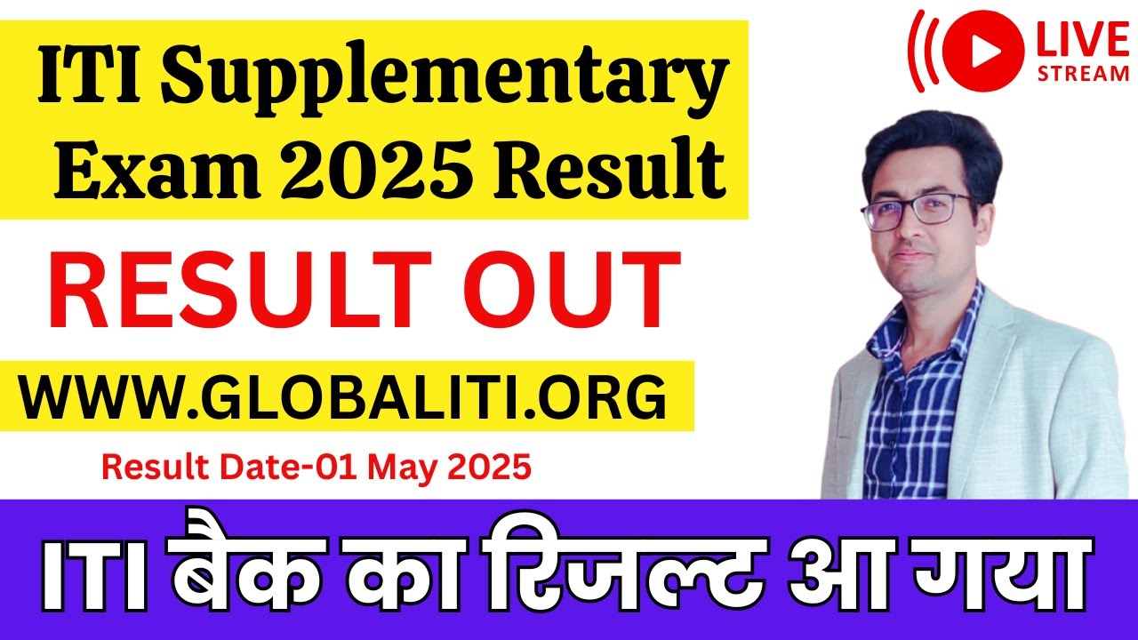 ITI Back Paper Result Out 2025