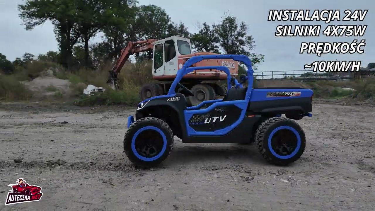 Auto wywrotka na akumulator Farmer Truck UTV Racing 24V dla dzieci