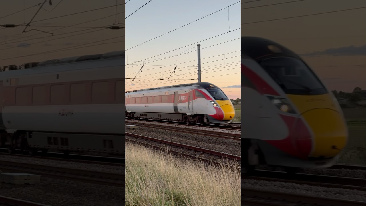 LNER Azuma Train at Top Speed Heading to Edinburgh | 22.09.25