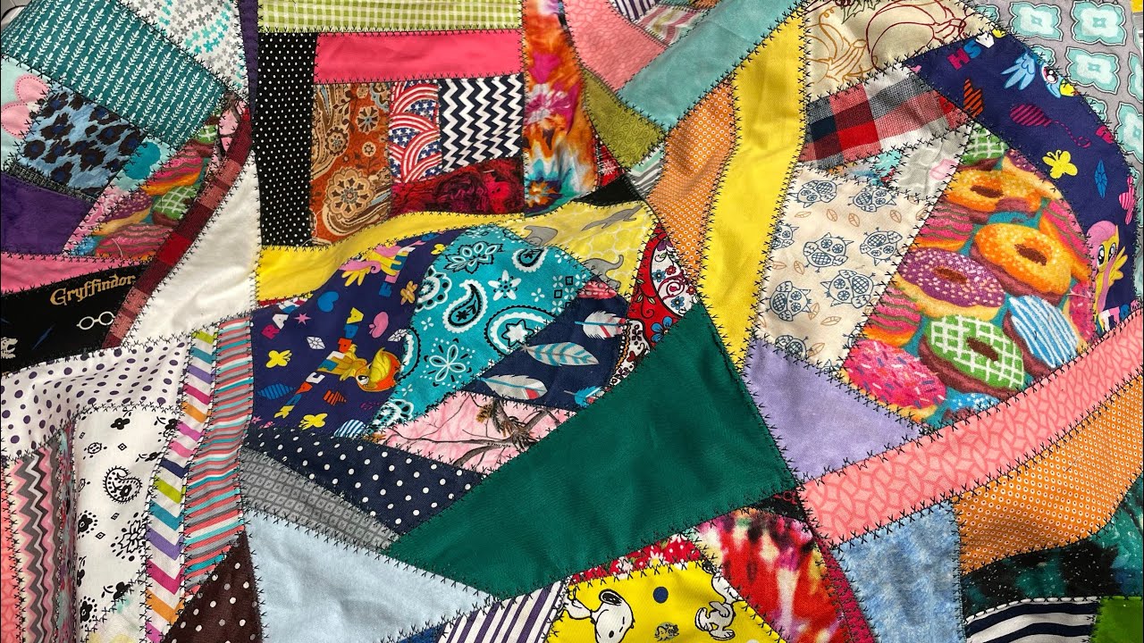 Scrappy crumb quilt block tutorial