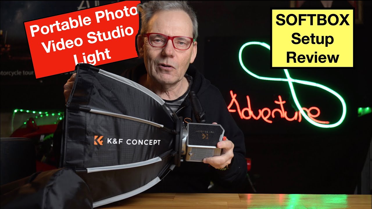 K&F Concept Portable LIGHT Softbox - SETUP & REVIEW - Simple and Convenient