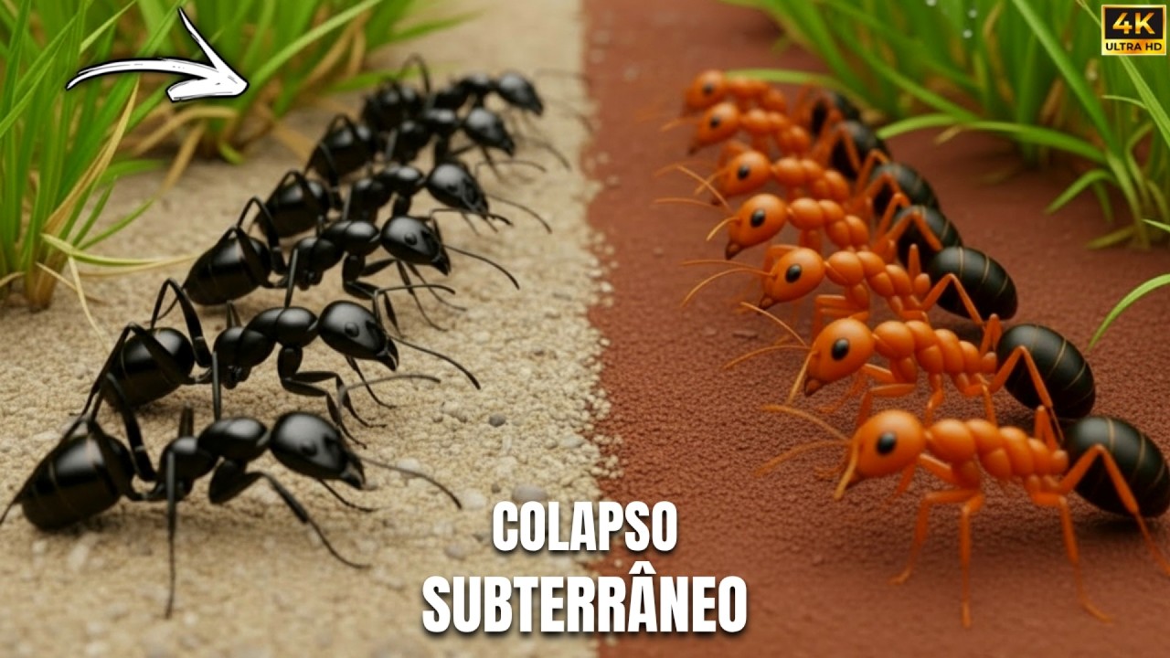 FORMIGUEIRO EM COLAPSO: A Guerra das FORMIGAS Pelo Território | Documentário Da Natureza