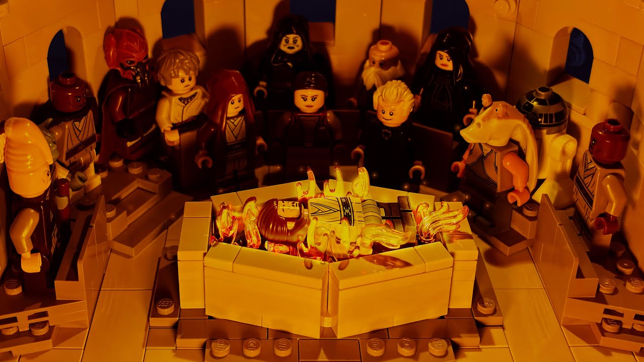 LEGO Star Wars The Phantom Menace - Qui-Gon's Funeral Diorama | MOC